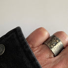 Tidal Pool Ring on persons hand