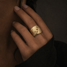 Five Elements Ring in Bronze on Model