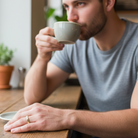 Kintsugi 18kt Gold Ring on Male Model 