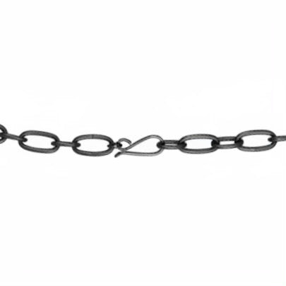 Detail of back chain on the Rocker Chic Chain Necklace 
