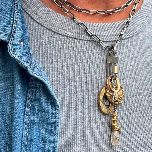 Love Talisman Pendant in Bronze