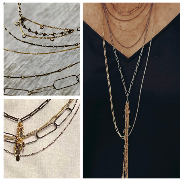 A delicate and stunning necklace! Get the look of layers in one simple beauty. 