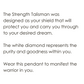 Strength w/ White Diamond Talisman Pendant