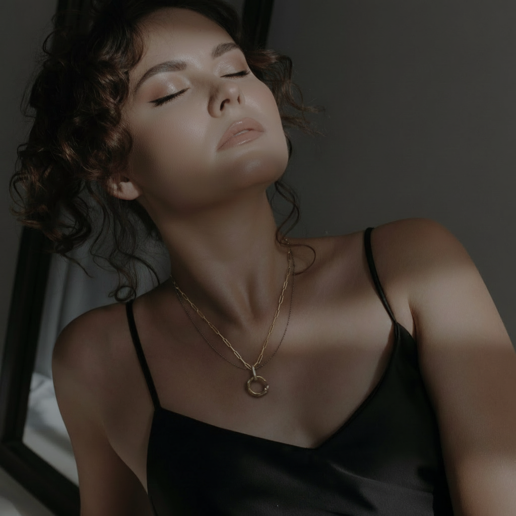 Ascendant Talisman Necklace on Model