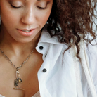 Authentic Talisman Necklace on Model