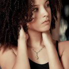 Love Talisman Necklace on Model