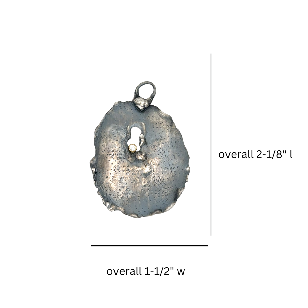 Awaken Talisman Pendant in Silver measurements
