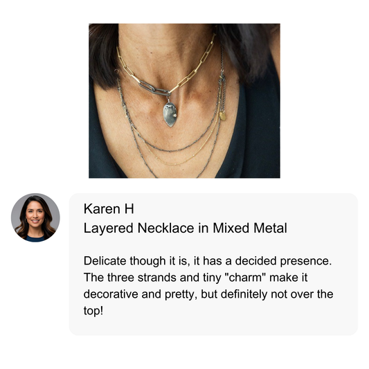 Layered Necklace in Mixed Metal
