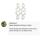Mystic Statement Drop Earrings in Silver