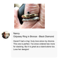 Odyssey Ring in Bronze with Black Diamond