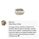 Customer Review of Rebel Ring in Silver 