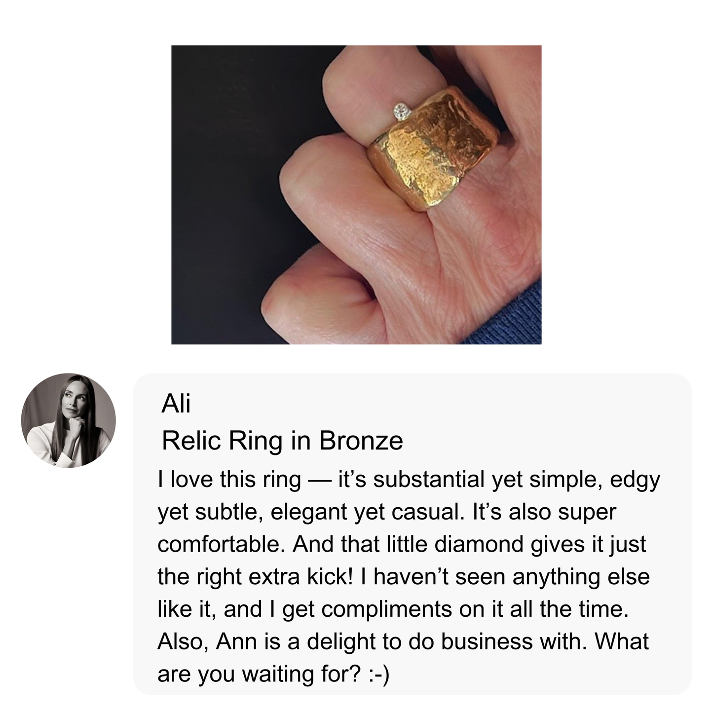 Relic Ring in Bronze