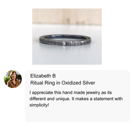 Ritual Ring in Oxidized Silver
