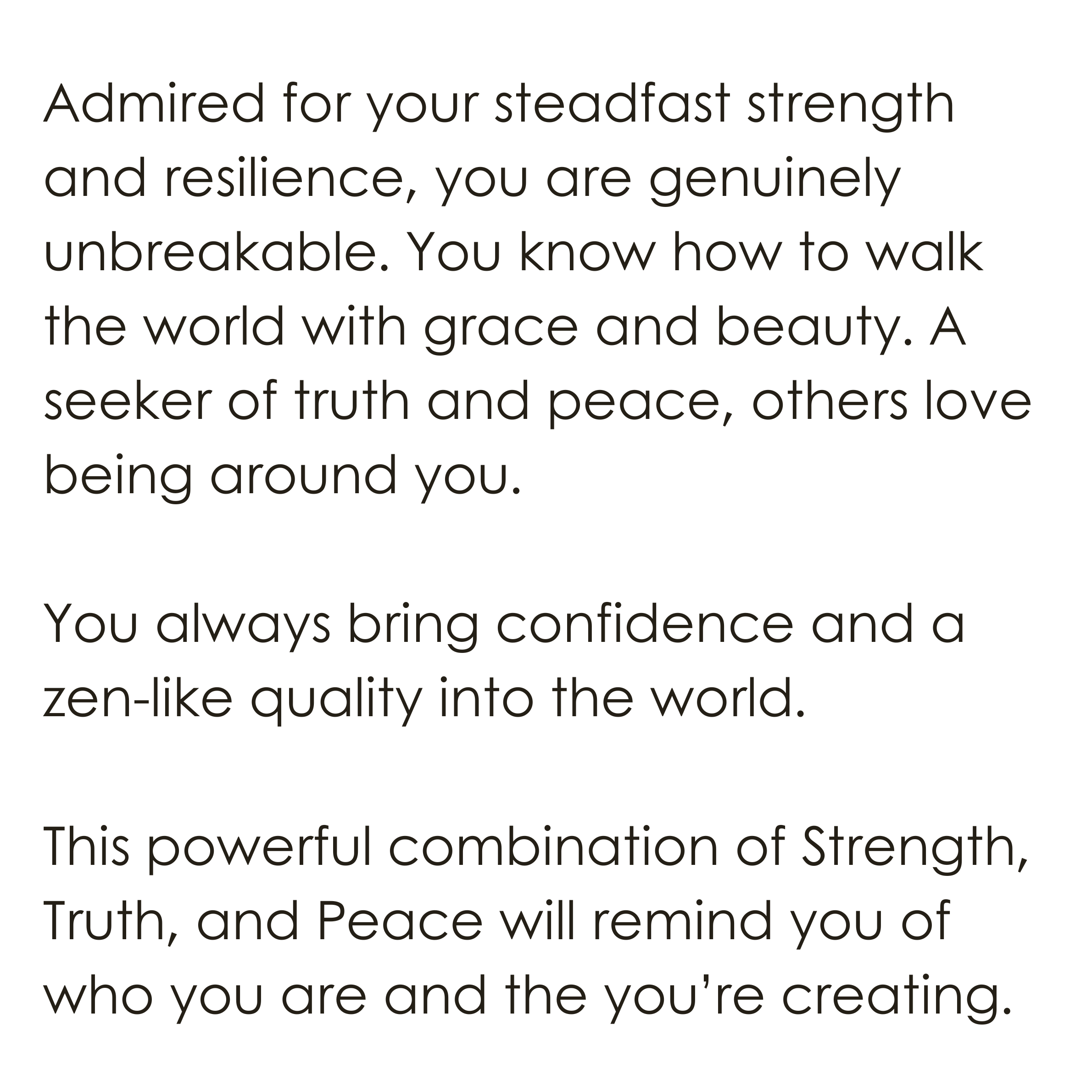 Unbreakable Talisman Necklace meaning