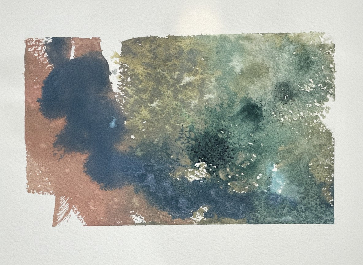 Drift 2 Watercolor original by Ann Chikahisa.