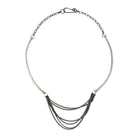 Embody the fluid grace of Whidbey Island's hidden waterfalls with our Cascade Layers Necklace. It brings the mesmerizing flow of water to life through its intricate layering of delicate chains. These varying chains create a dynamic interplay of textures and movement, mimicking the way sunlight dances across a waterfall's surface.

As you move, the chains shift and settle, never falling exactly the same way twice – a reminder of the ever-changing nature of flowing water. 