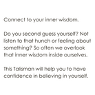 Wisdom Talisman Pendant meaning 
