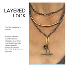 Layered Look featuring Two necklaces outlined in text