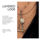 Layered Looks: Talisman Pendant Combination Necklace and the Layered necklace in Mixed Metal