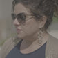 Mystic Statement Drop Earrings in Silver