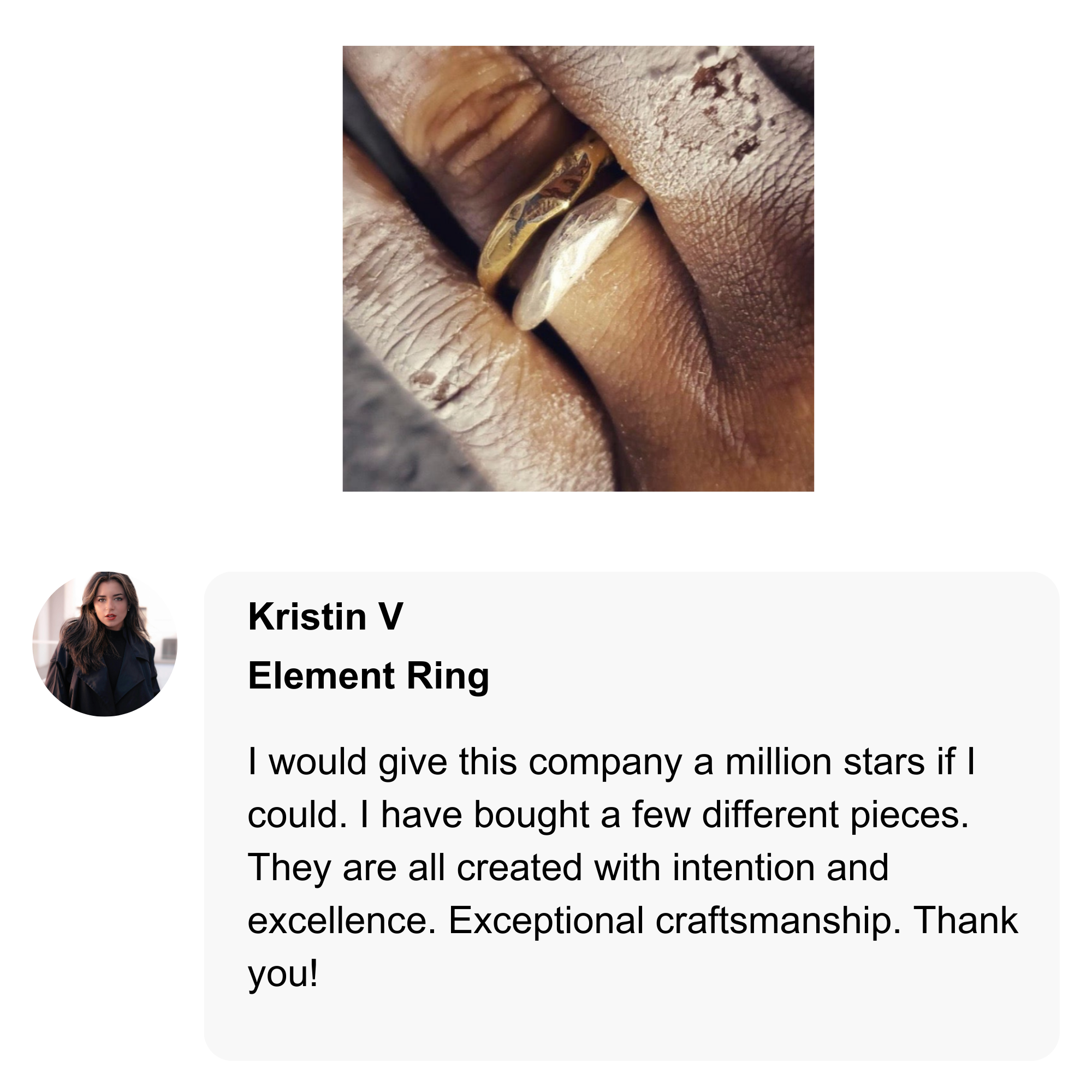 Customer Review of Element Ring in Bronze