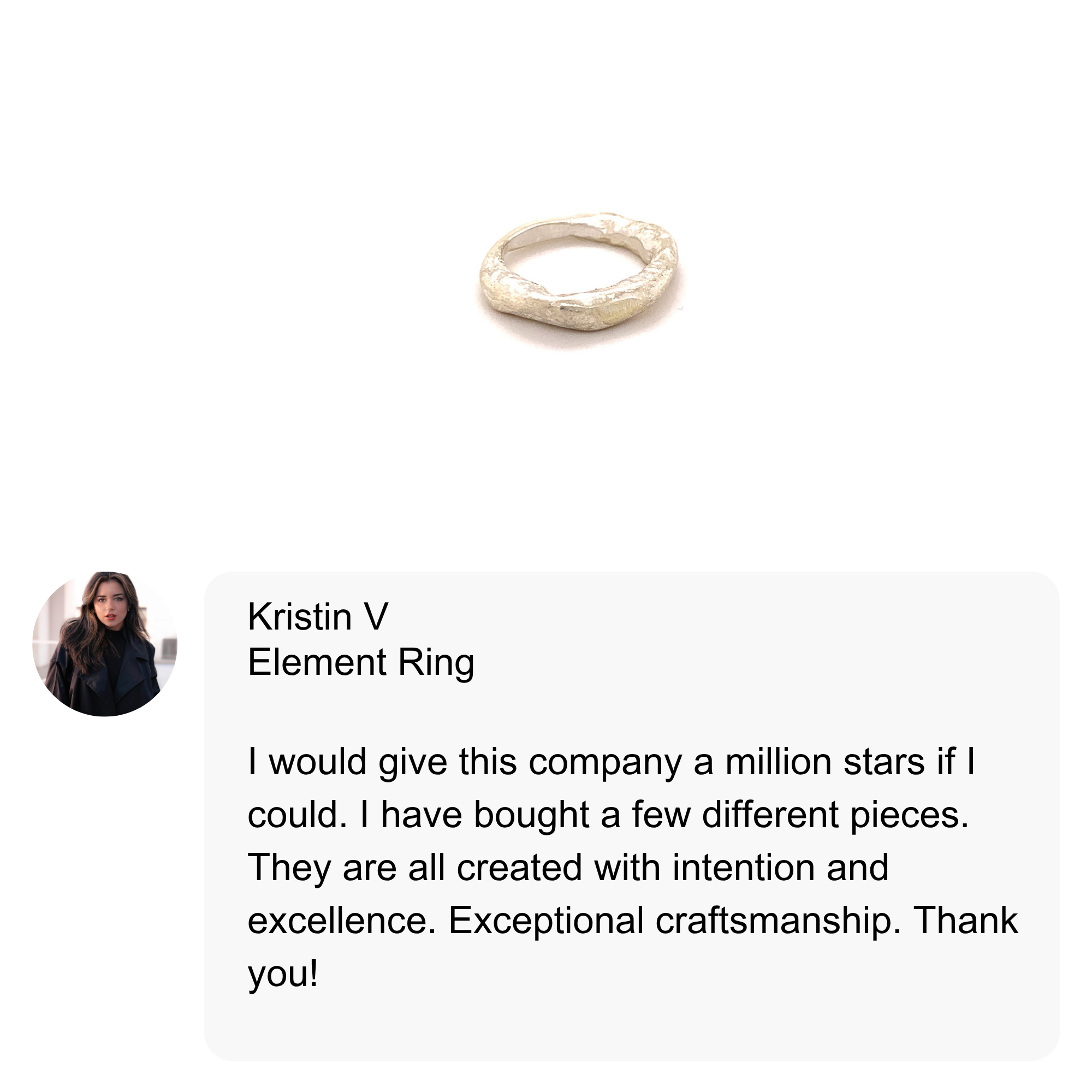 Customer Review of Element Ring in Silver 