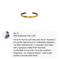 Divine Bronze Thin Cuff