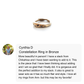 Constellation Ring in Bronze