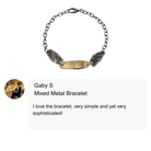 Customer review of Mixed Metal Bracelet