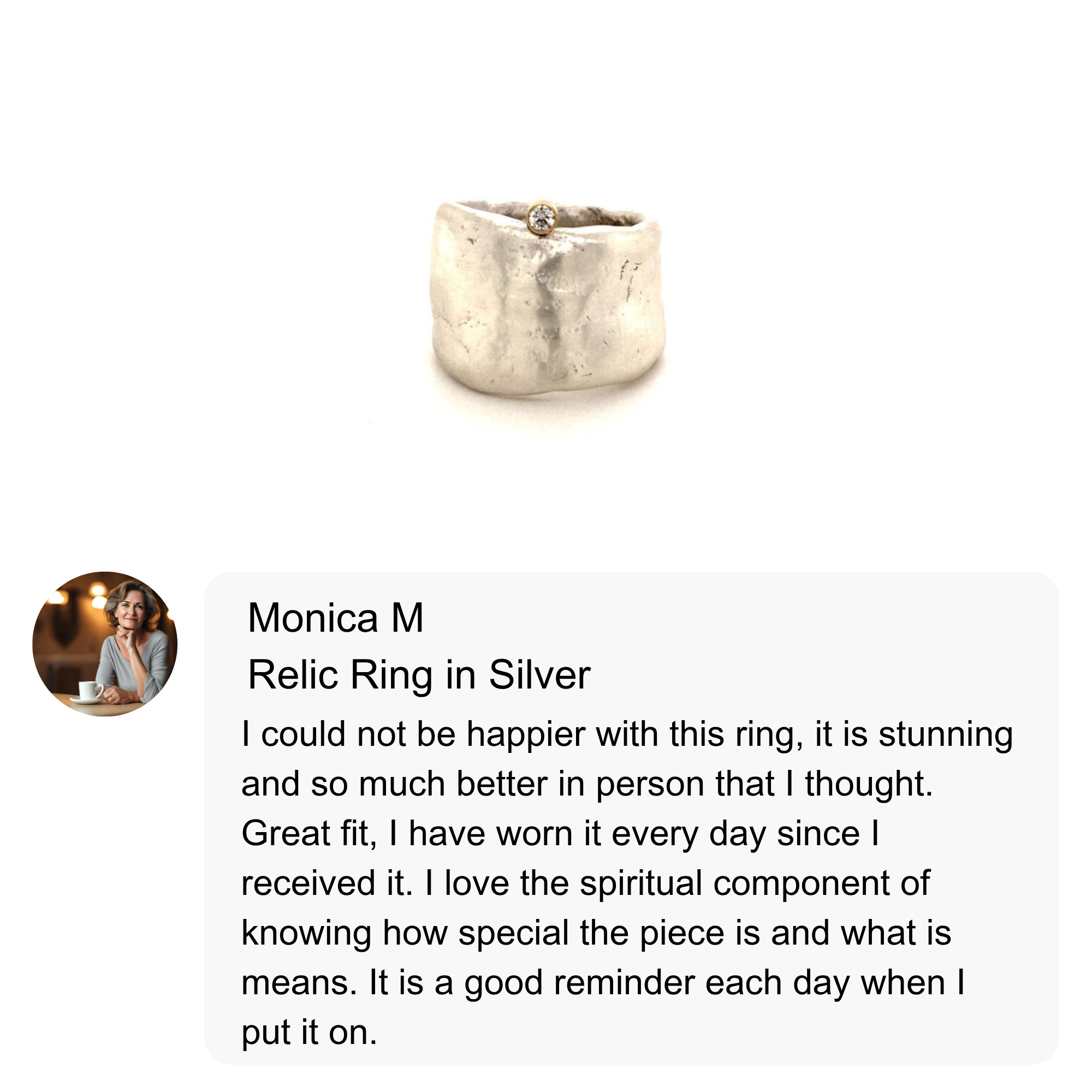 Customer Review of Silver Relic Ring 