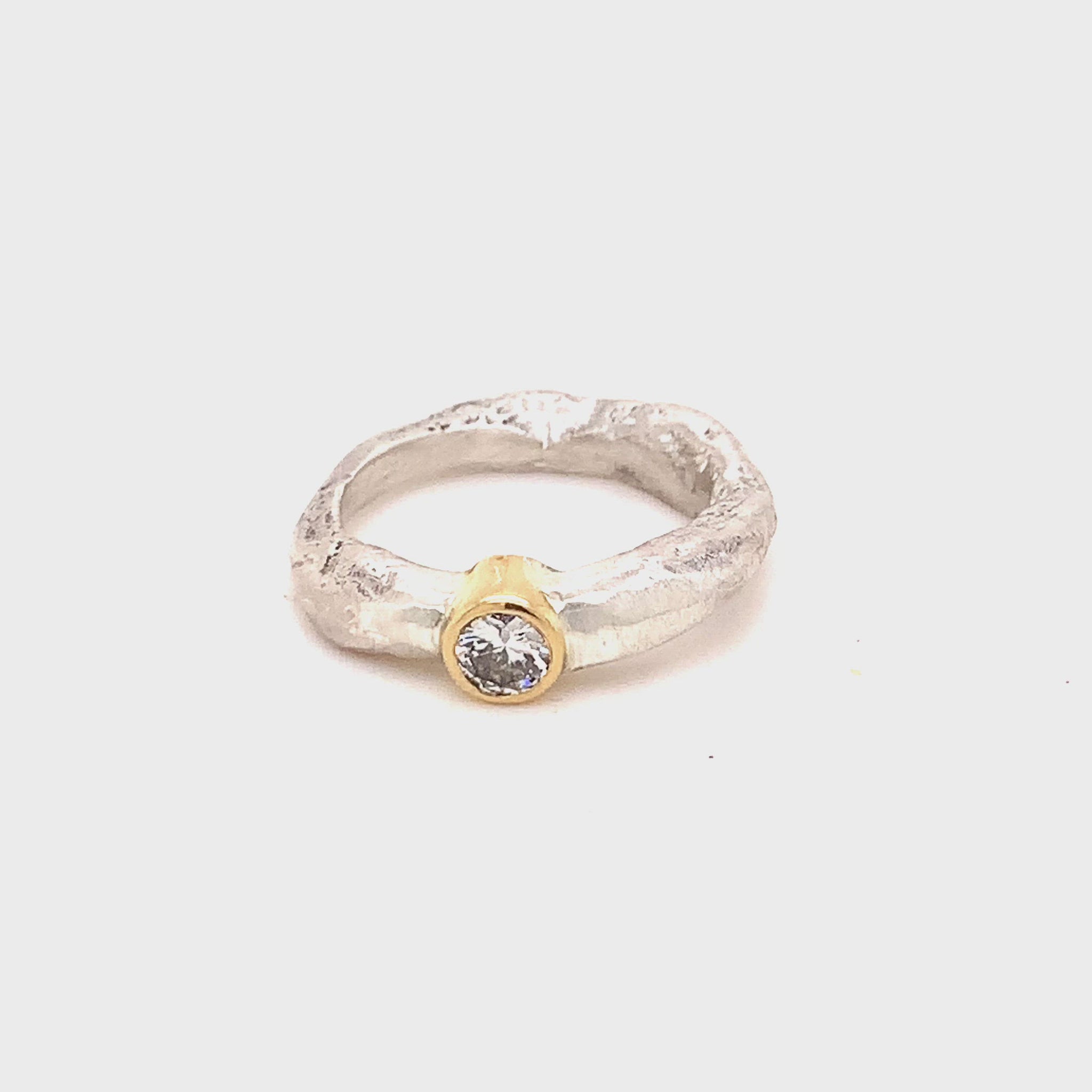 The Devotion Ring was designed for your life's journey in a beautiful and meaningful way. Made to celebrate the soul connection you have with yourself and with others. Each Devotion Ring is meticulously crafted with wabi-sabi intention, using only the finest precious metals and diamonds.