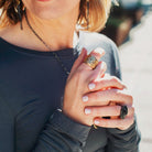The Five Elements Ring in Bronze featured on Model 