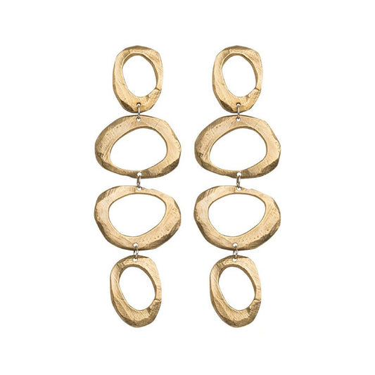 Mystic Statement Drop Earrings in Bronze