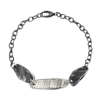 Mixed Metal Bracelet Sterling Silver