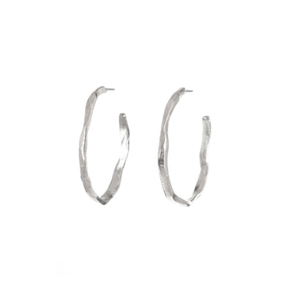 Stonehenge Hoop Earring in Silver