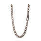 The large links, weight and texture of this flat curb chain have it all. This is the perfect chain to layer with other chains, wear solo, or use the Paperclip Connector & add a few of your favorite Talisman.  