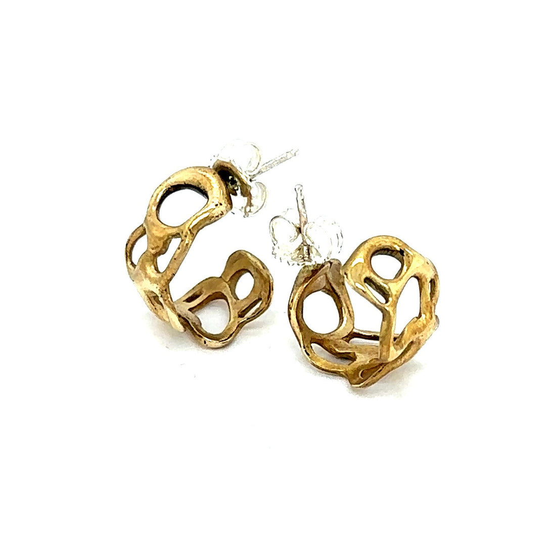 Lace Bronze Hoop Earring