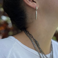 Silver Stick Drop Earring