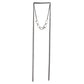 Silver 5 Oval Wrap with Diamond Necklace-Chikahisa Studio