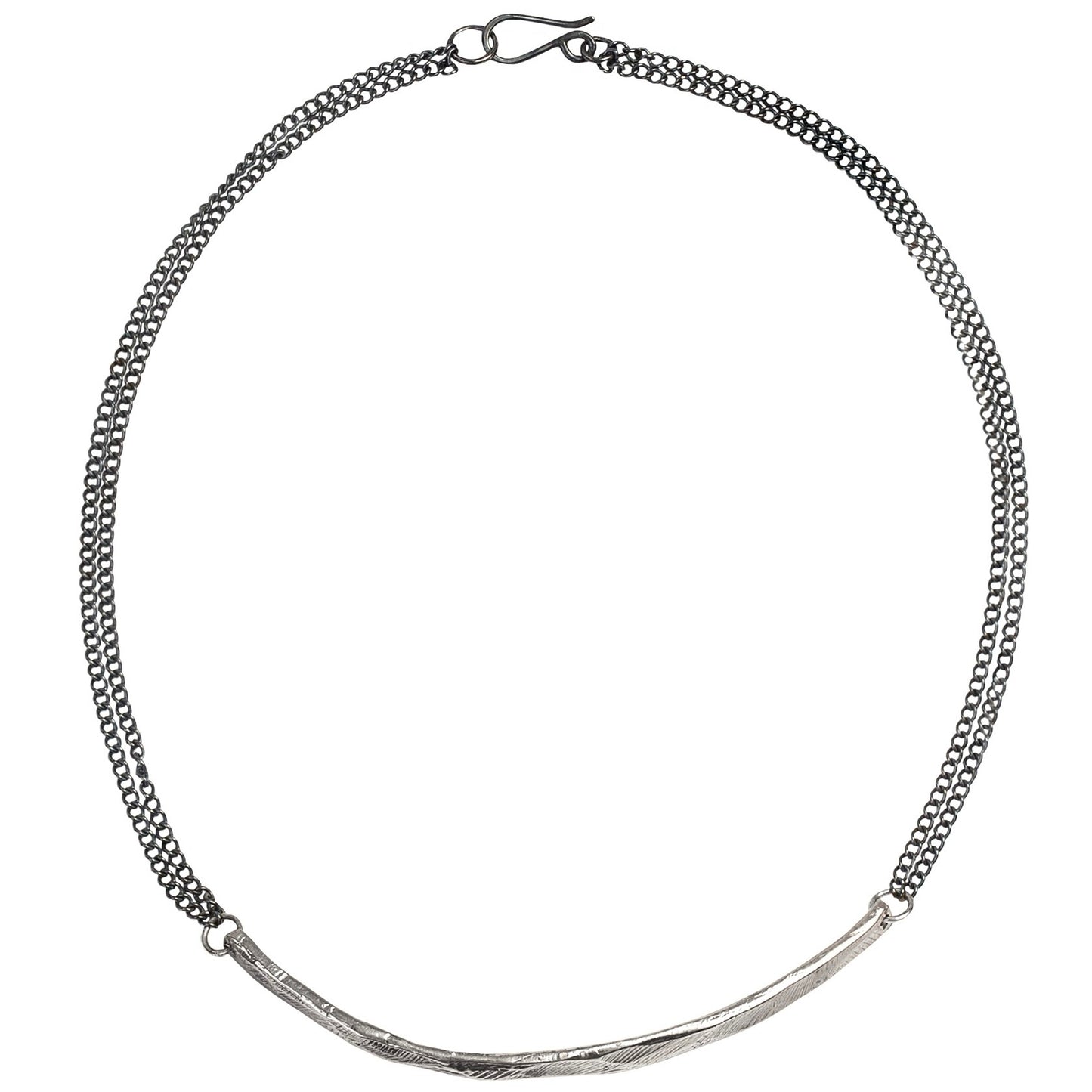 Bar Necklace in Silver