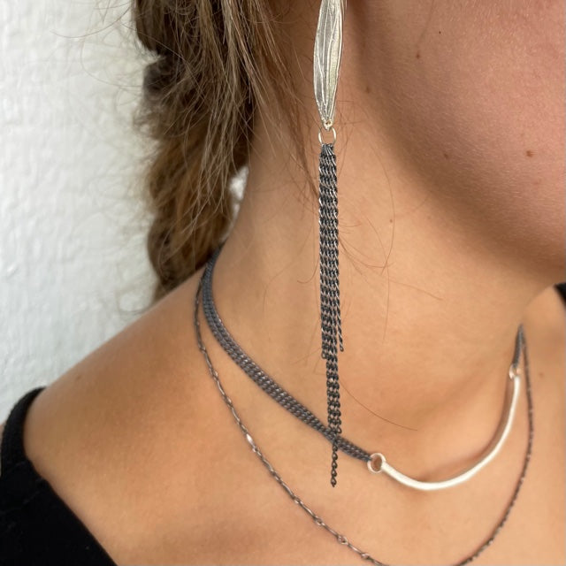 Bar Necklace in Silver