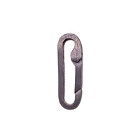 The Paper Clip Connector is made of solid oxidized sterling silver and designed to easily add your Talisman Pendants.
