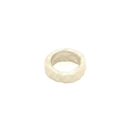 The Rebel Ring is imbued with unique character and soulful imperfections.  It's a bold unconventional statement on it's own or looks great added to any ring stack. It's the ideal ring for everyone and available up to a size 13!  A truly modern ring that says "be bold and celebrate your individuality!"