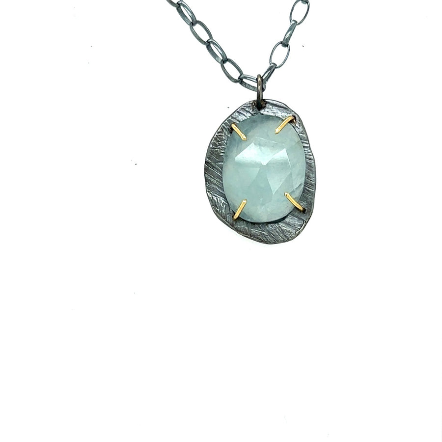 Aquamarine Mystic Medium Gemstone Pendant